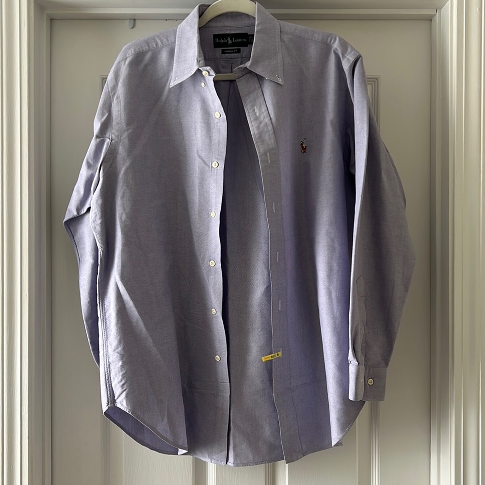 Ralph Lauren Cotton Lavender Dress Shirt